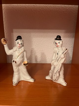 Set de 2 Figuras Decorativas de Porcelana