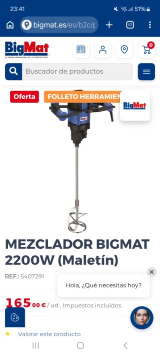 Mezclador BigMat 2200W