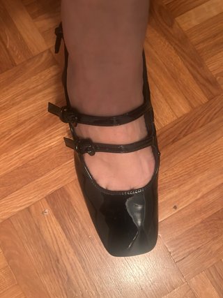 Zapatos Negros con Doble Hebilla