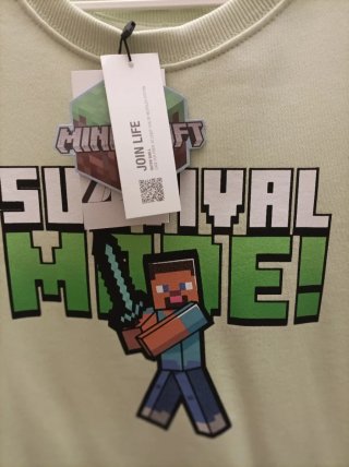 Sudadera Minecraft Talla 12 infantil