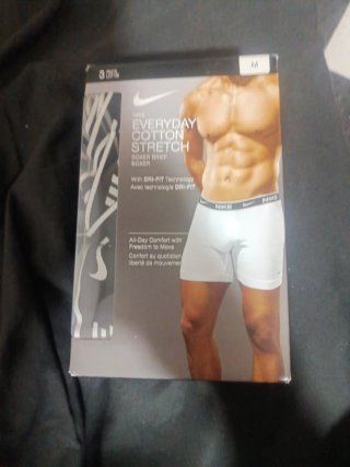 Pack 3 Calzoncillos Nike Everyday Cotton Talla M,
