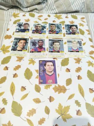 Lote 9 Fichas Mundicromo 2000 FC Barcelona