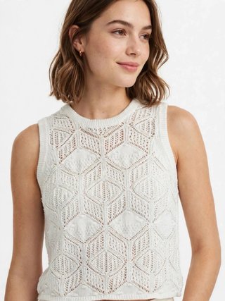 Blusa de punto sin mangas