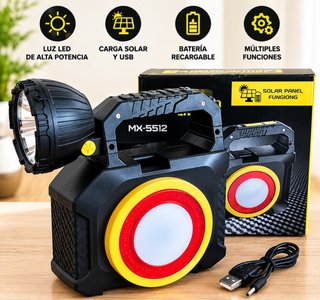 Linterna Solar Kit Herramientas Multifunción LED