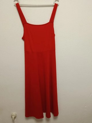 Vestido largo rojo casual