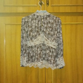 Blusa Alba Conde Encaje Floral Talla 44