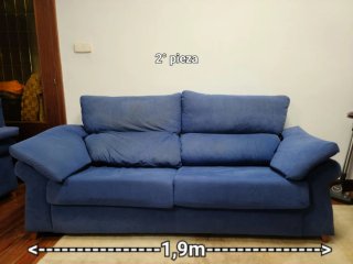 Sofá Azul de 1,9m