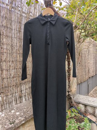 Vestido canalé ONLY Negro Talla M