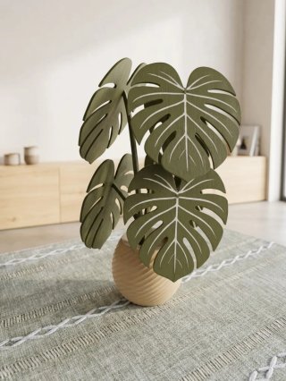 Planta Decorativa Posavasos 3D