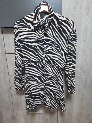 Vestido Zara Estampado Cebra