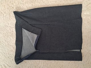 Falda Vaquera Zara Azul Oscuro Talla S