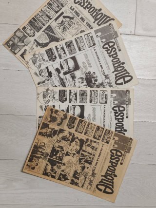 Lote 4 revistas periódicos historietas Espolique