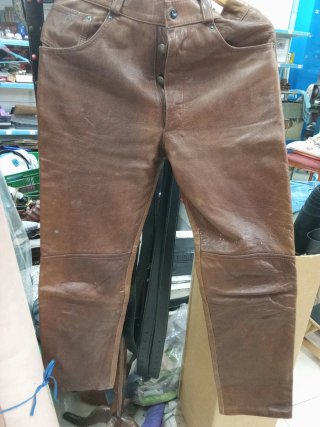 Pantalón de Piel Vacuno para Hombre
