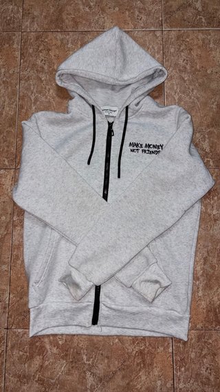 Sudadera con cremallera Human Design Gris