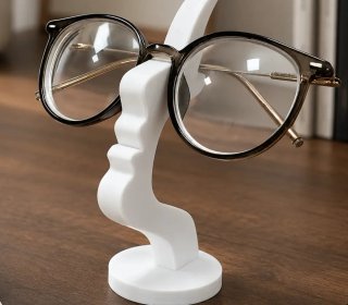 Soporte para gafas cara artística decoración