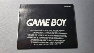 Manual Game Boy DMG-EUR-1