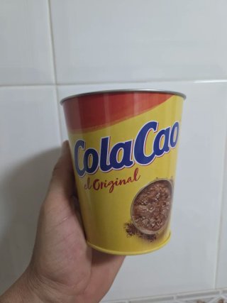 Cubo de metal ColaCao
