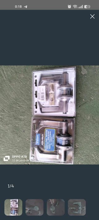 3 Manetas de Puerta con Cerradura Tesa