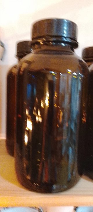 Tarro de Vidrio Ámbar