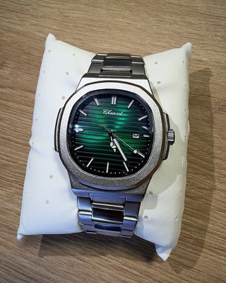 Reloj Chenxi Esfera Verde y Correa Plateada
