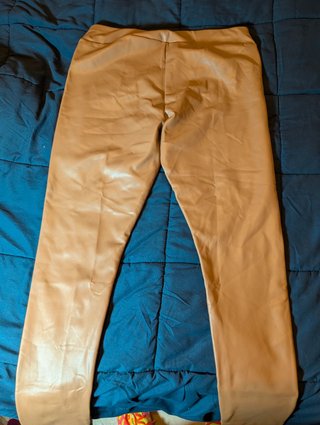 Leggings efecto piel beige Esmara · Talla L