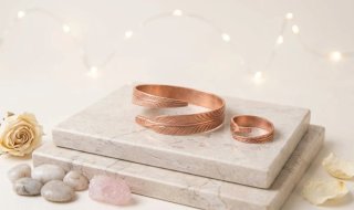 Set de Pulsera y Anillo de Cobre
