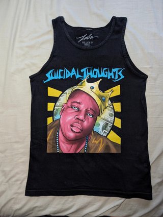 Camiseta JSLV Notorious B.I.G. vintage · Talla S