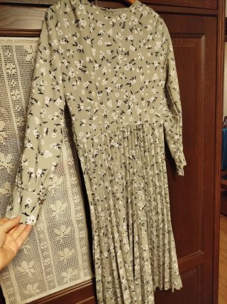 Vestido de tablas estampado
