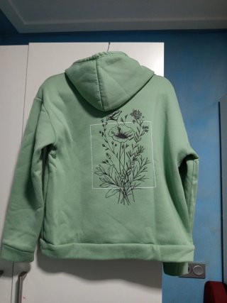 Sudadera Shein Verde Agua Talla M