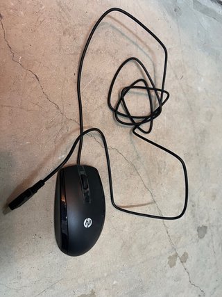 Ratón HP con cable