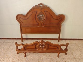 Cabecero y Piecero de Cama de Madera