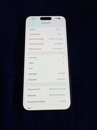 iPhone 15 Pro Max 256GB