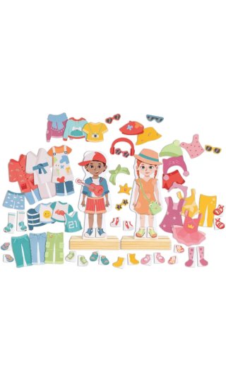 Muñecos Magnéticos Hape para Vestir