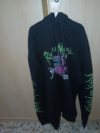 Sudadera Rick y Morty Negra