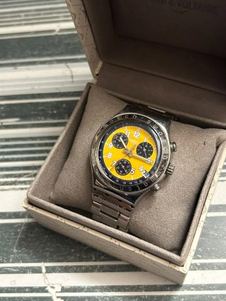 Reloj Swatch Irony Chrono Secret Agent Yellow