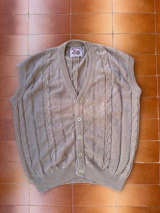 Chaleco de punto vintage Misson