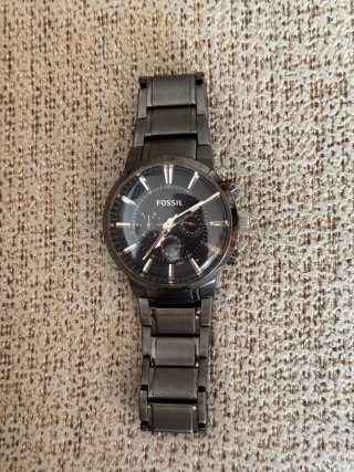 Reloj Fossil Cronógrafo Hombre Acero Gris
