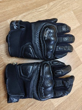 Guantes Moto Cuero Talla M Protecciones