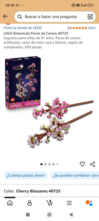 LEGO Botanicals Flores de Cerezo 40725