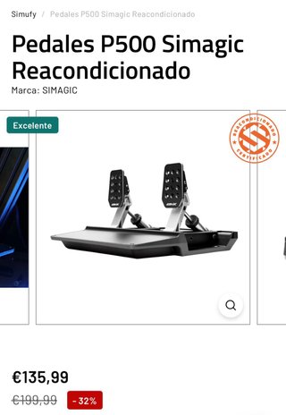 Pedales Simagic P500 con Célula de Carga