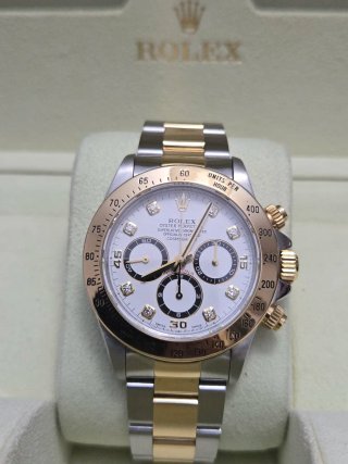 Reloj Rolex Daytona Acero y Oro con Diamantes