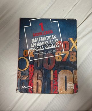 Matemáticas aplicadas a las ciencias sociales I...