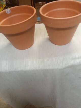 Set de 2 Tiestos de Barro