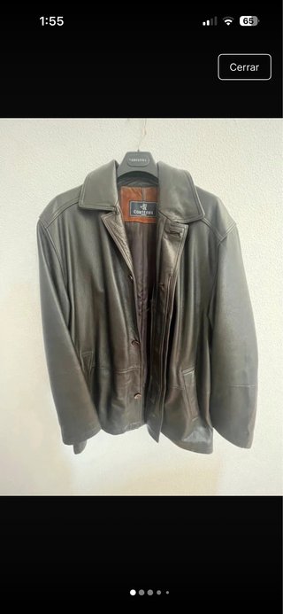 Chaqueta de Piel Auténtica Cortefiel