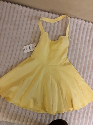 Vestido Amarillo Zara Talla XS