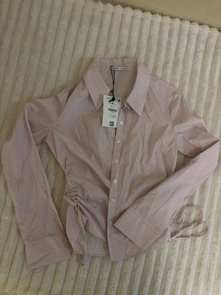 Camisa Rosa Bershka Talla S
