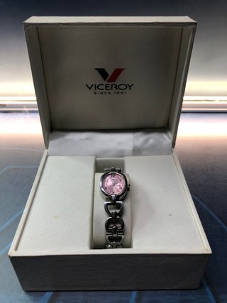 Reloj Mujer Viceroy Esfera Rosa Con Caja, Modelo 46554