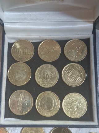 Colección de 9 Monedas 20 centimos