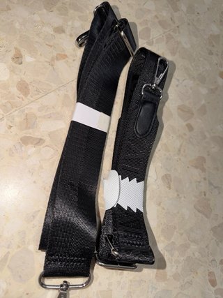 2 Correas para Bolso Negras