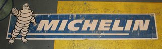 01. Gran cartel Michelín, Bibendum. Chapa metálica esmaltada.